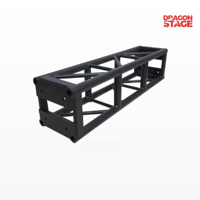 Truss de caja de pernos con extremos de placa negro de 300 mm para iluminación de escenarios y eventos - Pared de 3 mm