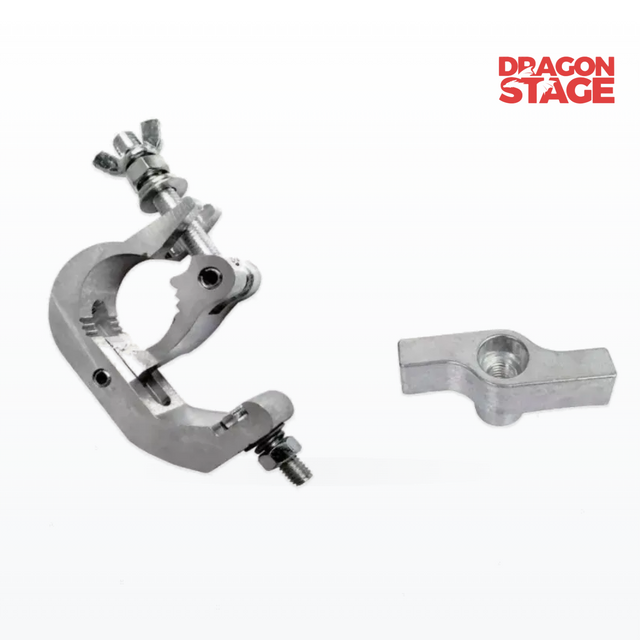 Abrazadera de gancho de gatillo Abrazadera de aluminio estilo gancho delgado Pro para configuración de aparejo de luminarias de escenario de eventos al aire libre
