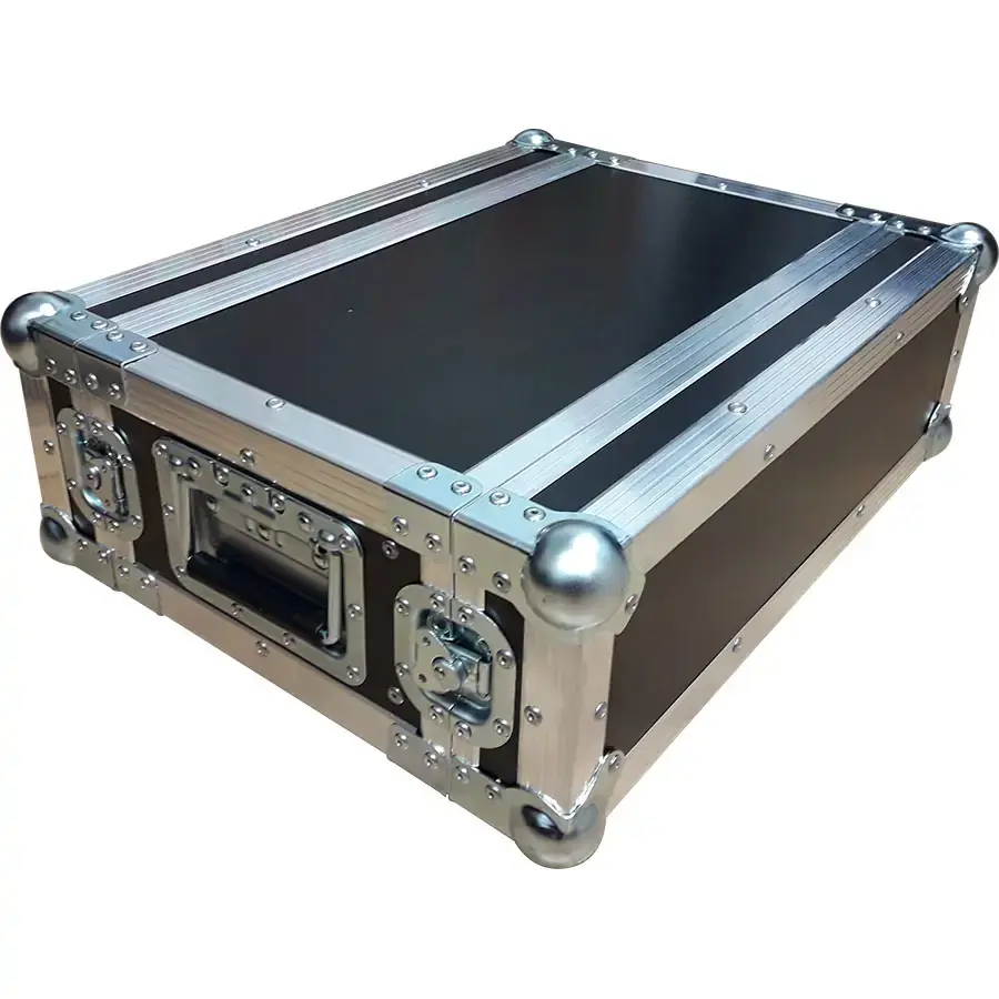 Midas DL32 DL16 y Behringer S32 S16 Caja de escenario plateada para montaje en rack Flightcase4.webp