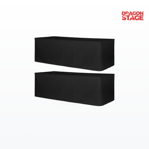 Falda de escenario plana ignífuga: tamaño personalizado para escenarios portátiles