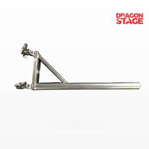 Brazo articulado de aluminio de 0,6 m con abrazadera de tubo doble, soporte de luz personalizado portátil para soporte de luz de escenario de evento móvil