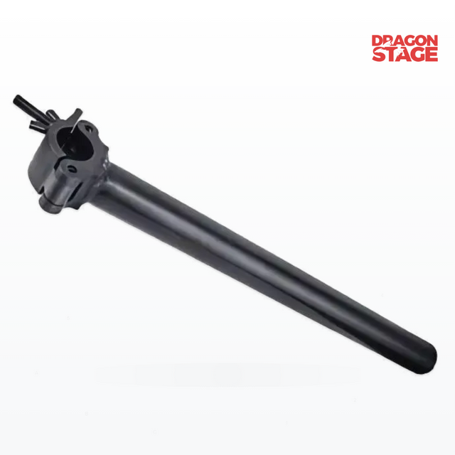 Accesorio de brazo articulado de aluminio negro de 600 mm para montaje de luces de escenario