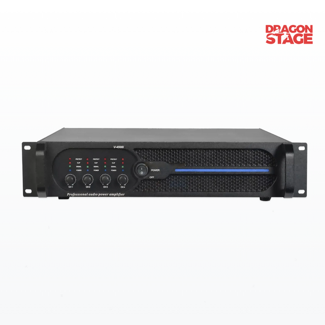 Serie de amplificadores de potencia profesionales AF de 4 canales para sistemas de sonido de eventos corporativos