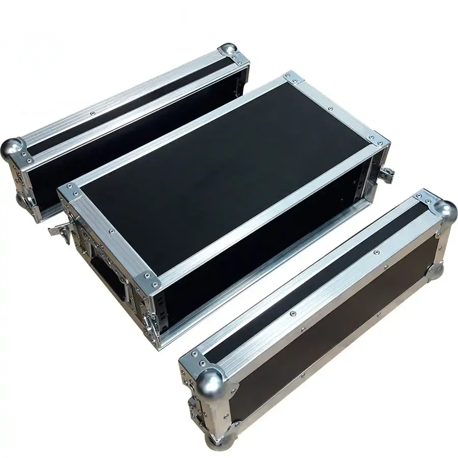 Midas DL32 DL16 y Behringer S32 S16 Caja de escenario plateada para montaje en rack Flightcase5.webp