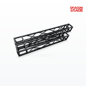 Truss de caja de pernos de aluminio negro de 8x8 pulgadas para iluminación de DJ y configuración de eventos - Longitud personalizada