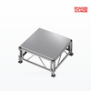 Panel de lámina de aluminio de 4' x 4' Escenario ajustable en altura para todo terreno para exteriores y terrenos irregulares