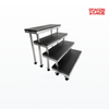 Escaleras de escenario rápido de aluminio de 2 a 6 escalones para escenario de eventos portátil de 0,4 a 1,0 m de altura