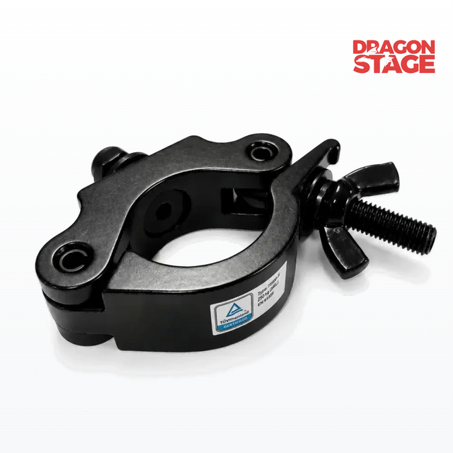 Abrazadera estrecha de aluminio 6061 para iluminación de conciertos, equipos de teatro e instalaciones de eventos