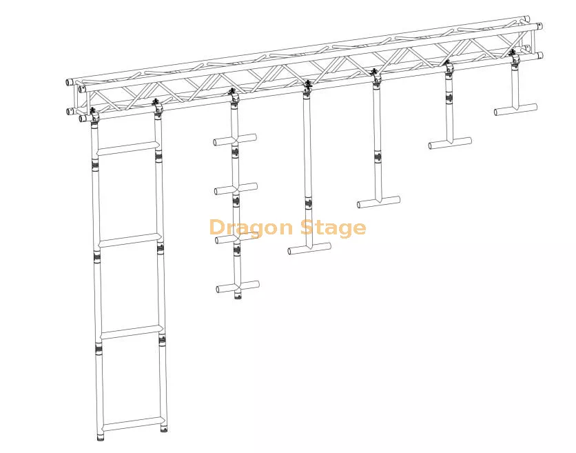 Abrazadera de medio acoplador estrecho de servicio mediano Global Truss7.webp