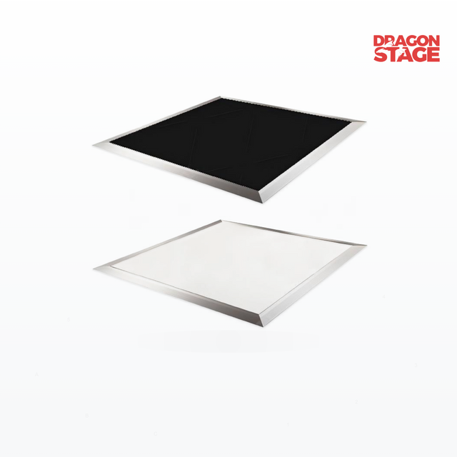Paneles portátiles de madera contrachapada para pista de baile: 4 x 4 pies y 1 x 1 m en negro, blanco o ámbar