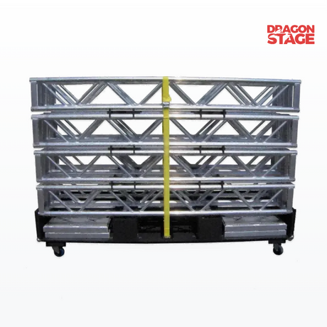 Kit de carro con ruedas y armazón de aluminio para armazón con pernos F33 F34 de 290/300 mm y 12 pulgadas para carga de armazones para eventos