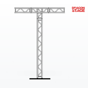 Armazón de iluminación T personalizado Totem de 400 mm, poste de 6 m de altura para exhibición de exposición