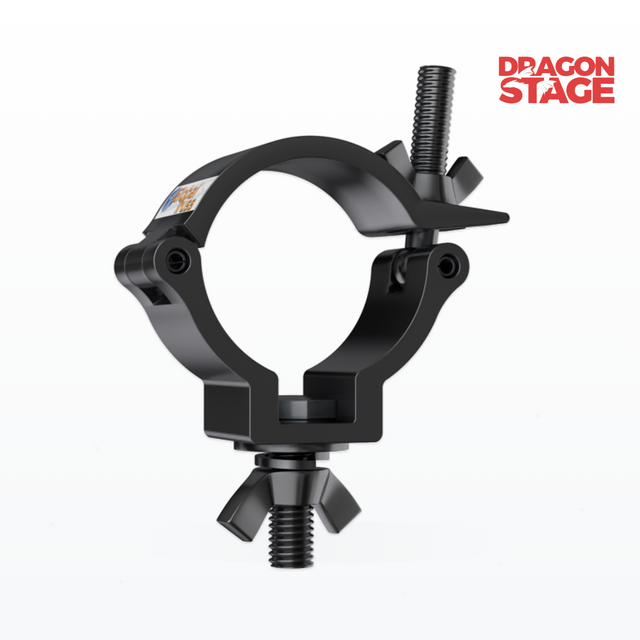 Abrazadera de aluminio negro para equipos móviles de DJ, iluminación de exposiciones y exhibiciones de eventos