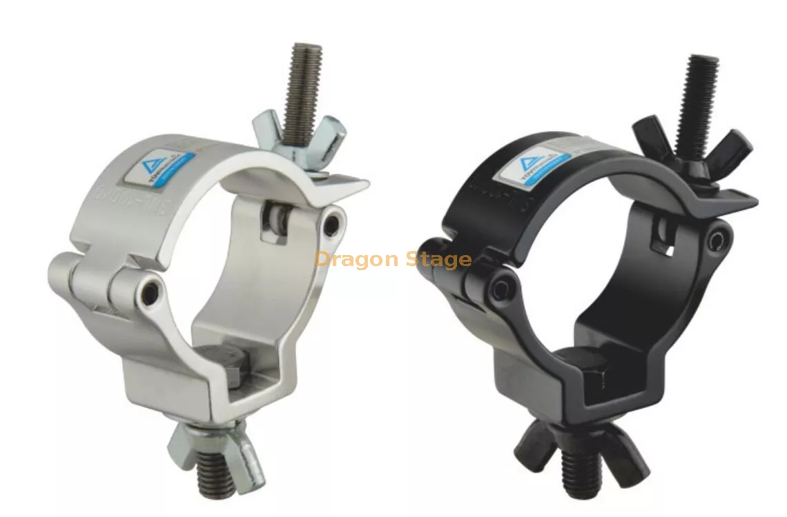 Abrazadera de aluminio negro para equipos de DJ m&oacute;viles2.webp