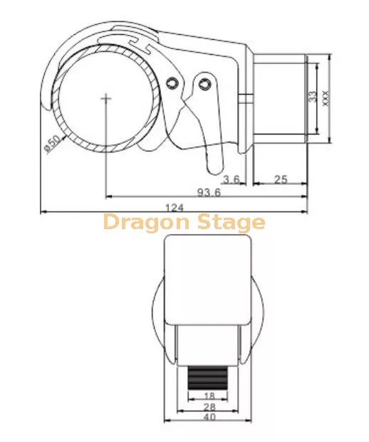 Abrazadera de garra de aluminio para armaz&oacute;n de 50 mm6.webp