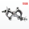Abrazaderas dobles de armadura giratoria pequeña de acoplador paralelo, abrazadera de tubo doble de aluminio para sistema transversal de armadura