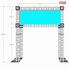 Sistema modular de armazón de caja de aluminio para eventos de Trail Running Estructura de armazón para eventos deportivos al aire libre con arco de línea de salida y meta