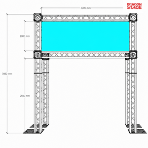 Sistema modular de armazón de caja de aluminio para eventos de Trail Running Estructura de armazón para eventos deportivos al aire libre con arco de línea de salida y meta