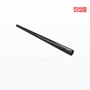 Armazón de tubo único de aluminio de 50 mm, longitud personalizada de 0,2 m o más, plateado o negro