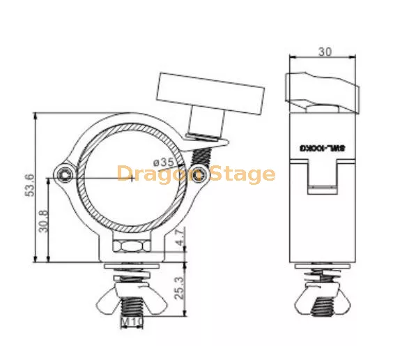 Abrazadera de armadura de aluminio 60613.webp