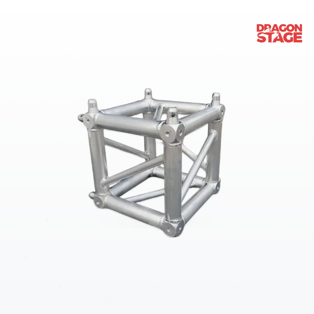 Conector de cubo de armadura de esquina de 6 vías con espita de aluminio, 300x300mm/289x289mm para marco de cabina