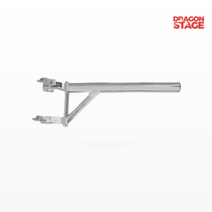 Poste de aluminio para colgar luces en armazón/tubo largo de 50 mm de diámetro con dos abrazaderas de 50 mm de diámetro para sistema de grado profesional