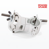 Abrazaderas dobles de armadura giratoria pequeña de acoplador paralelo, abrazadera de tubo doble de aluminio para sistema transversal de armadura