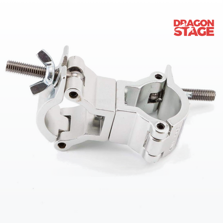 Abrazaderas dobles de armadura giratoria pequeña de acoplador paralelo, abrazadera de tubo doble de aluminio para sistema transversal de armadura