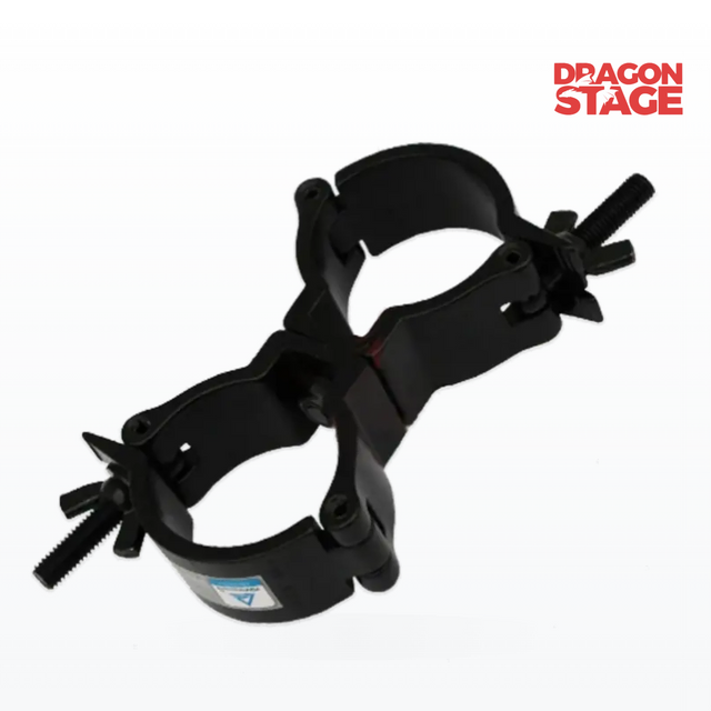 Abrazadera giratoria Dual-JR para accesorios de cabeza móvil, iluminación de DJ y montaje de eventos