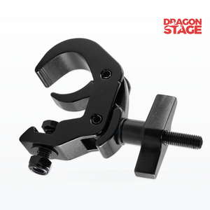 Abrazadera de agarre de aluminio negra de 48 a 51 mm para iluminación de escenarios, montaje de armazones y montaje de eventos