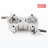 Abrazaderas dobles de armadura giratoria pequeña de acoplador paralelo, abrazadera de tubo doble de aluminio para sistema transversal de armadura