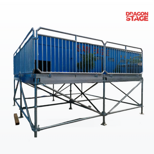 Barandilla de escenario Ringlock de 2 m de largo y 1 m de alto para seguridad en el escenario de eventos