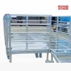 Barandillas de escenario de bloqueo rápido de aluminio/balaustre/barandillas de 1 m de altura para aplicaciones de escenario de rendimiento