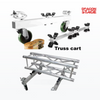 Kit de carro con ruedas y armazón de aluminio para armazón con pernos F33 F34 de 290/300 mm y 12 pulgadas para carga de armazones para eventos