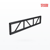 Armazón de escalera con perno de aluminio negro de 300 mm, 50 x 3 mm para iluminación de escenario, longitud personalizada