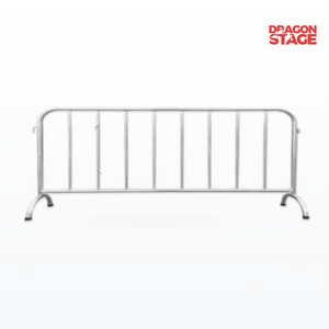 Valla de barrera móvil de aislamiento de tráfico de acero inoxidable de 25 kg, 1,2 × 2 m, para segregación de zonas peatonales