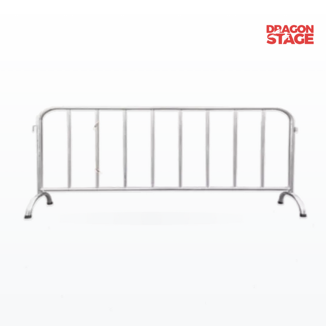 Valla de barrera móvil de aislamiento de tráfico de acero inoxidable de 25 kg, 1,2 × 2 m, para segregación de zonas peatonales