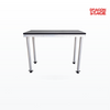 Mesa para DJ portátil de 1,2 m con patas extraíbles y tapa de madera contrachapada antideslizante