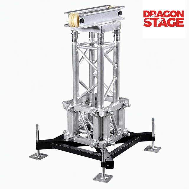 Torre de armadura de aluminio con soporte completo 289 mm Sistema de torre de elevación completo de 389 mm Juego de aparejos