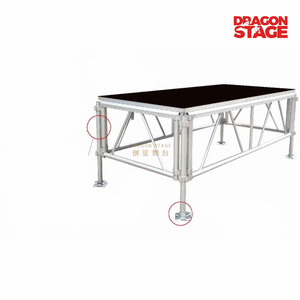 Plataforma de escenario ajustable en altura todo terreno de 4' x 8'
