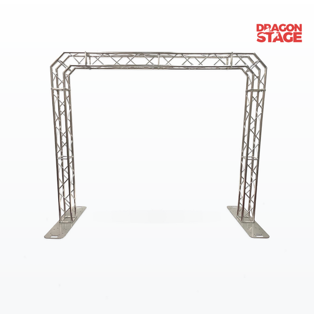 Kit de arco de armazón de iluminación para DJ portátil de aluminio: sistema de portería atornillable de 3 m de ancho